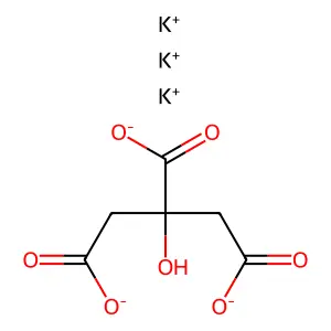 檸檬酸鉀 structure
