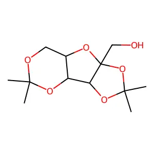 L-Sorbofuranose, 2,3:4,6-bis-O-(1-methylethylidene)- structure