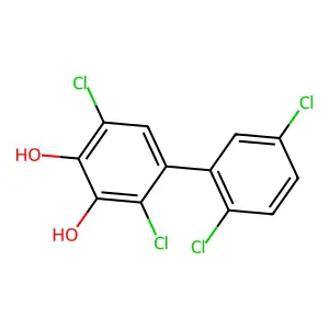 (1,1'-Biphenyl)-3,4-diol, 2,2',5,5'-tetrachloro- structure