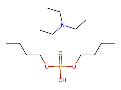 Phosphoric acid, dibutyl ester, compd. with N,N-diethylethanamine (1:1) structure