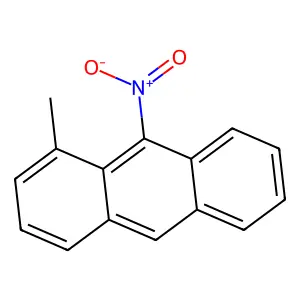 Anthracene, 1-methyl-9-nitro- structure