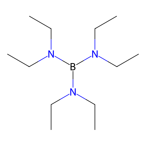 N,N,N',N',N'',N''-Hexaethylboranetriamine structure