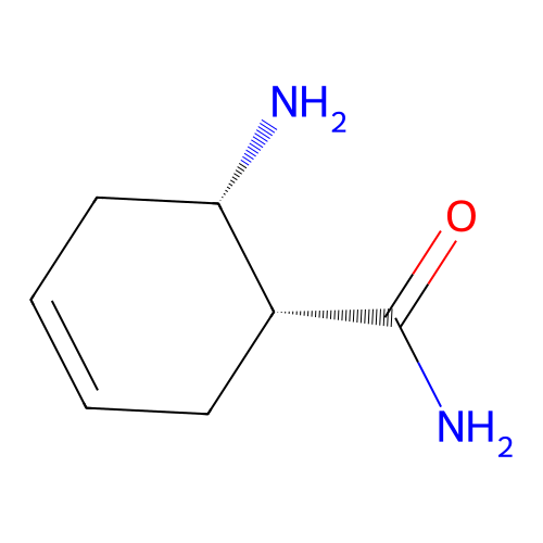 cis-2-Amino-4-cyclohexene-1-carboxamide structure