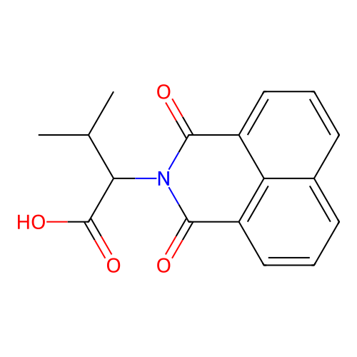 2-(1,3-dioxo-1H-benzo[de]isoquinolin-2(3H)-yl)-3-methylbutanoic acid structure