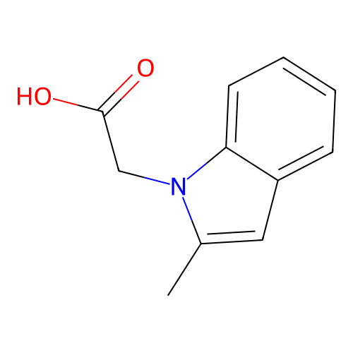 (2-Methyl-1H-indol-1-yl)acetic acid structure