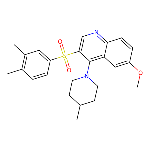 3-(3,4-Dimethylphenyl)sulfonyl-6-methoxy-4-(4-methylpiperidin-1-yl)quinoline structure