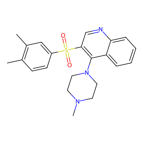 3-(3,4-Dimethylbenzenesulfonyl)-4-(4-methylpiperazin-1-yl)quinoline structure