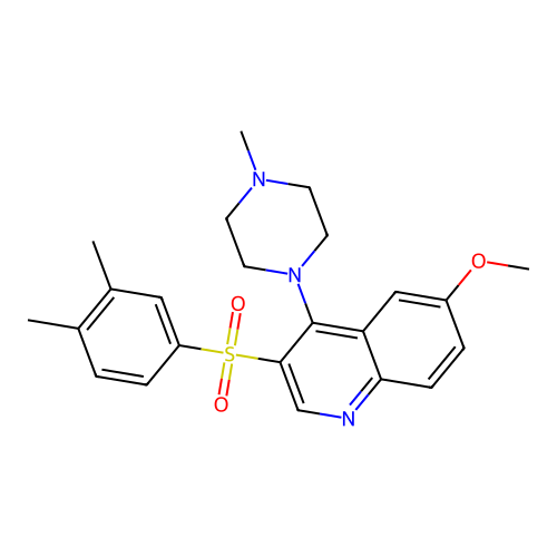 3-(3,4-Dimethylbenzenesulfonyl)-6-methoxy-4-(4-methylpiperazin-1-yl)quinoline structure