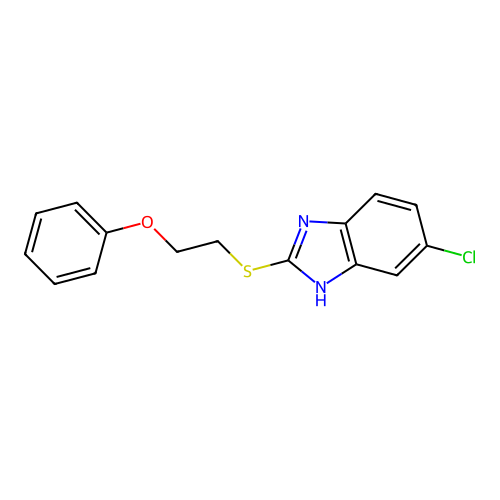5-chloro-2-[(2-phenoxyethyl)sulfanyl]-1H-1,3-benzodiazole structure