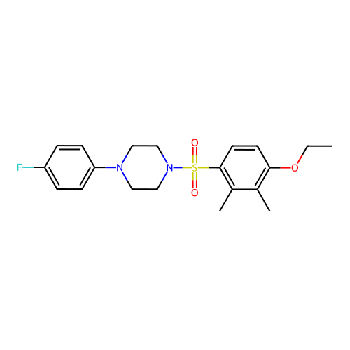 1-(4-Ethoxy-2,3-dimethylbenzenesulfonyl)-4-(4-fluorophenyl)piperazine structure