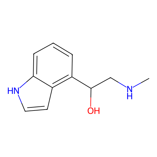 1-(1H-Indol-4-yl)-2-(methylamino)ethan-1-ol structure