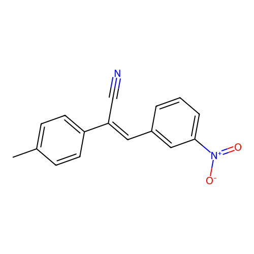 3-Nitro-alpha-(para-tolyl)cinnamonitrile structure