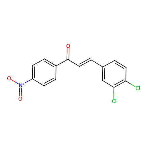 3-(3,4-Dichlorophenyl)-1-(4-nitrophenyl)-2-propen-1-one structure