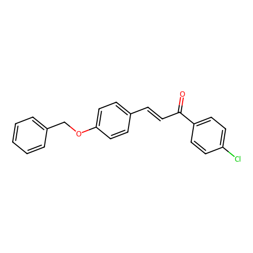 3-(4-Benzyloxyphenyl)-1-(4-chlorophenyl)prop-2-en-1-one structure