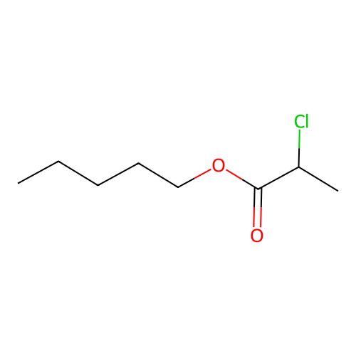 Propanoic acid, 2-chloro-, pentyl ester structure