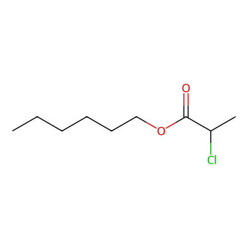 Hexyl 2-chloropropanoate structure