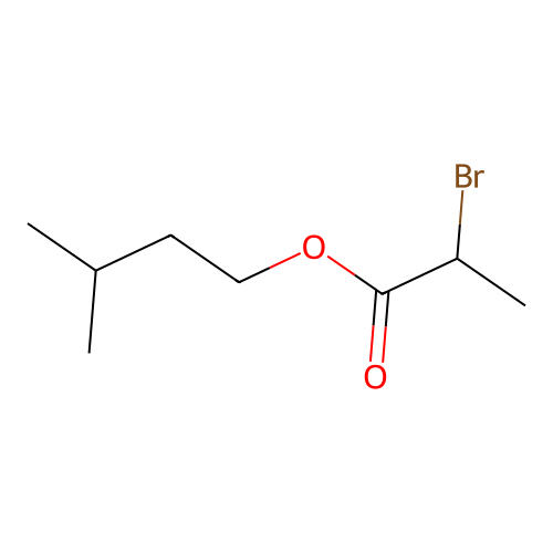 Isopentyl 2-bromopropanoate structure