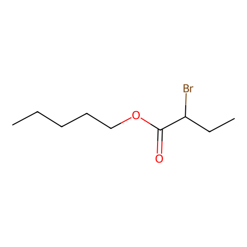 Pentyl 2-bromobutanoate structure