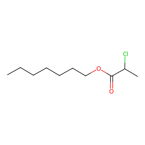 Heptyl 2-chloropropanoate structure