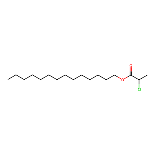 Propanoic acid, 2-chloro-, tetradecyl ester structure