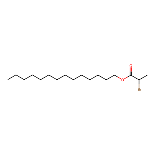 Tetradecyl 2-bromopropanoate structure