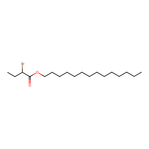 Tetradecyl 2-bromobutanoate structure