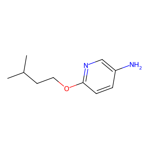 6-(3-Methylbutoxy)pyridin-3-amine structure