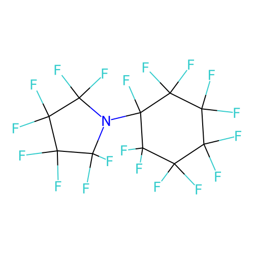 perfluoro-N-cyclohexylpyrrolidine structure