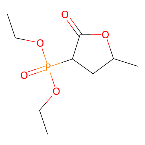3-Diethoxyphosphoryl-5-methyl-tetrahydrofuran-2-one structure