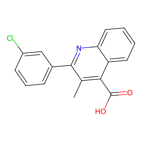 2-(3-Chlorophenyl)-3-methylquinoline-4-carboxylic acid structure