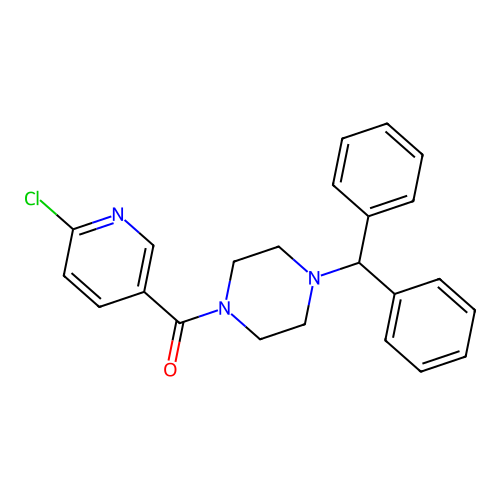 (4-Benzhydrylpiperazin-1-yl)-(6-chloropyridin-3-yl)methanone structure