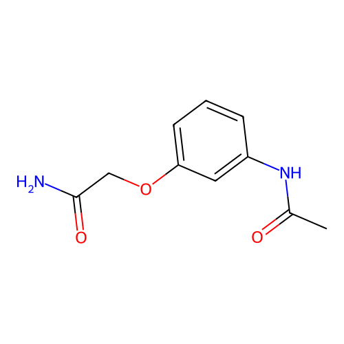 2-(3-Acetamidophenoxy)acetamide structure