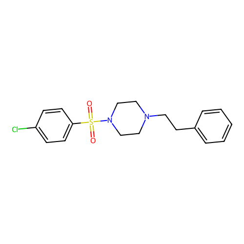 1-(4-Chlorobenzenesulfonyl)-4-(2-phenylethyl)piperazine structure