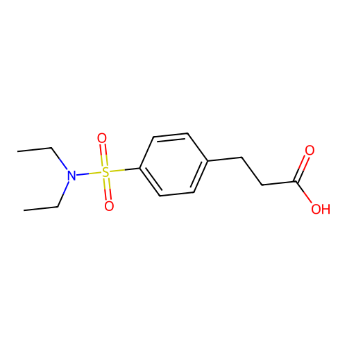 3-[4-(diethylsulfamoyl)phenyl]propanoic Acid structure