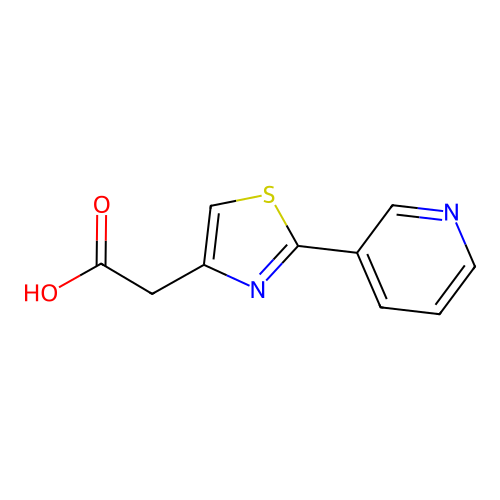 2-(2-(Pyridin-3-yl)thiazol-4-yl)acetic acid structure
