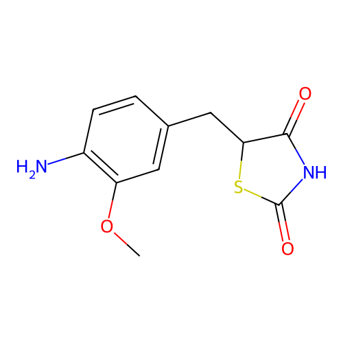 2,4-Thiazolidinedione, 5-(4-amino-3-methoxybenzyl)- structure