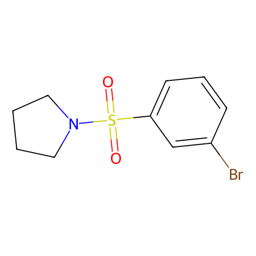 1-((3-Bromophenyl)sulfonyl)pyrrolidine structure
