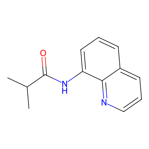 2-methyl-N-quinolin-8-ylpropanamide structure