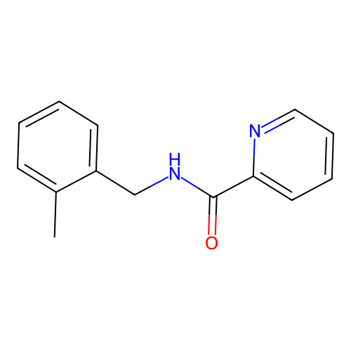 N-[(2-methylphenyl)methyl]pyridine-2-carboxamide structure