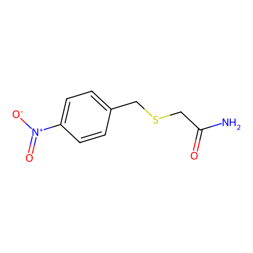 2-[(4-Nitrophenyl)methylsulfanyl]acetamide structure