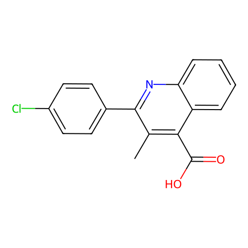 2-(4-Chlorophenyl)-3-methylquinoline-4-carboxylic acid structure