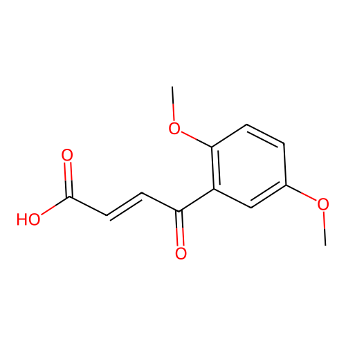 2-Butenoic acid, 4-(2,5-dimethoxyphenyl)-4-oxo-, (E)- structure