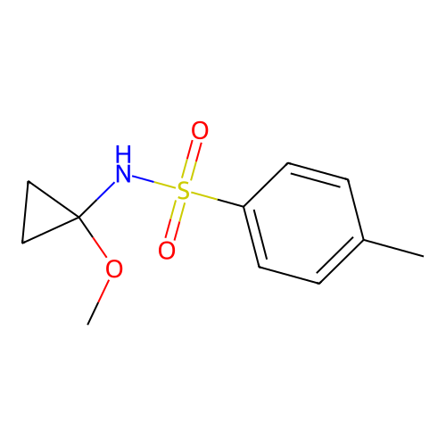 N-(1-Methoxycyclopropyl)-4-methylbenzene-1-sulfonamide structure