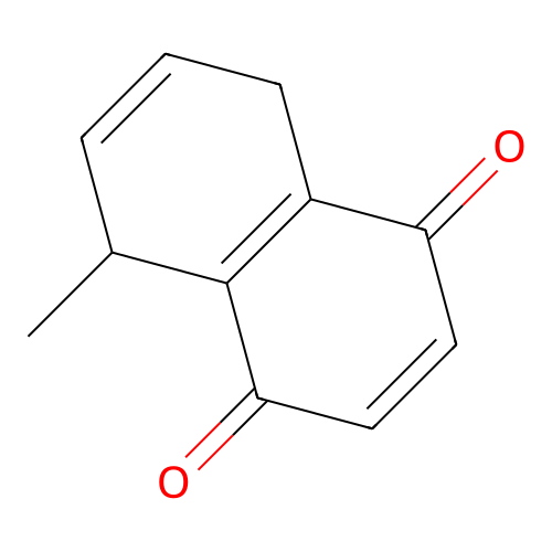 5-Methyl-5,8-dihydro-1,4-naphthoquinone structure