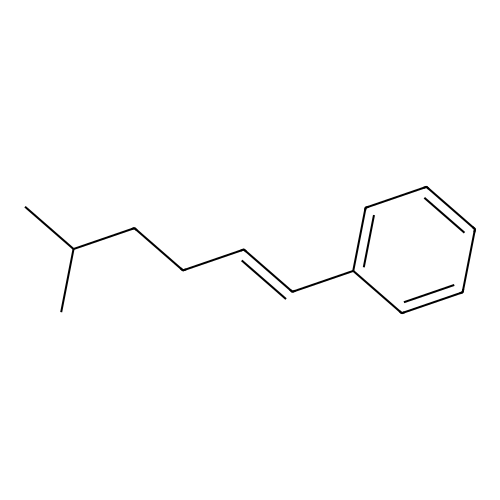 5-Methylhex-1-enylbenzene structure