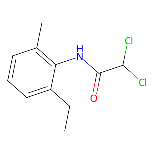 Acetamide, 2,2-dichloro-N-(2-ethyl-6-methylphenyl)- structure