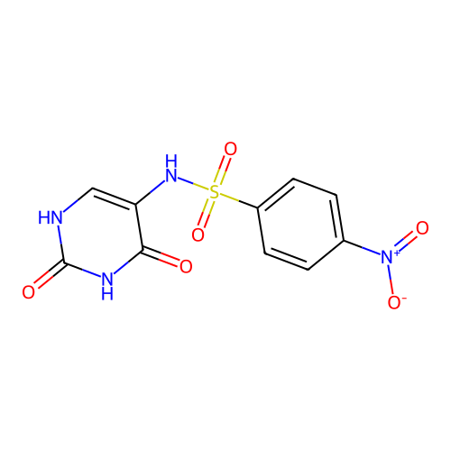 N-(2,4-Dioxo-1,2,3,4-tetrahydropyrimidin-5-yl)-4-nitrobenzene-1-sulfonamide structure