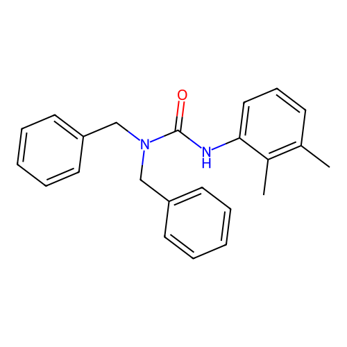 1,1-Dibenzyl-3-(2,3-dimethylphenyl)urea structure