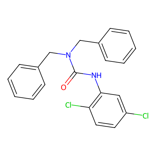 1,1-Dibenzyl-3-(2,5-dichlorophenyl)urea structure
