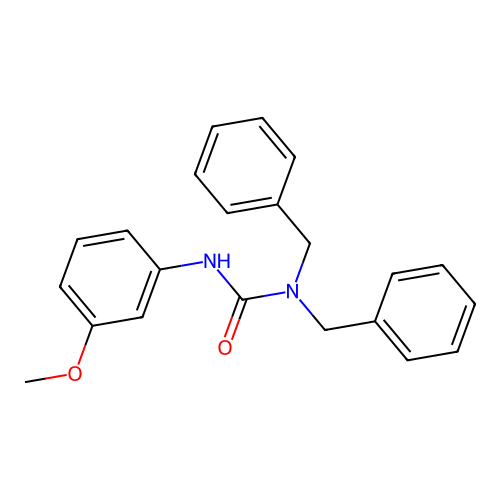 3-(M-Anisyl)-1,1-dibenzylurea structure